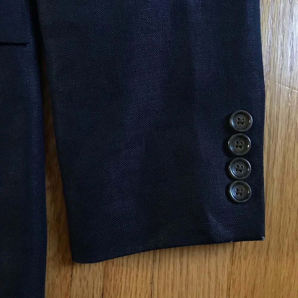 J. Crew Ludlow Irish Linen Men's Navy Two-Button Sport Coat 42L